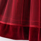 Premium Maroon velvet ruffle girl dress