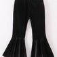 Premium Black velvet bell pants