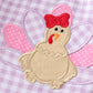 Premium Purple turkey applique girl pants set