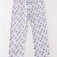 Premium blue christmas santa claus print men pajama pants