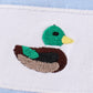 Premium Blue duck applique boy top