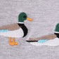 Premium Grey duck embroidery sweatshirt