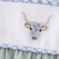 Premium Green cow applique boy romper