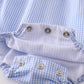 Premium Blue duck embroidery boy gingham bubble