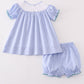 Premium Blue duck embroidery girl set