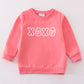 Premium pink valentine XOXO girl sweatshirt