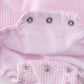 Premium pink stripe bunny embroidery girl bubble