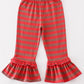 Platinum Red stripe ruffle pants