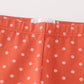 Platinum rust dot ruffle girl pants