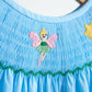 Blue fairy hand smocked dress