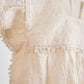 White lace flutter sleeve girl dress