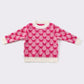 Pink bow tie girl sweater