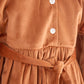 Carmel velvet lace girl dress