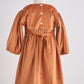 Carmel velvet lace girl dress