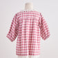 Pink gingham flannel lace  dress