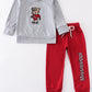 Grey Mississippi embroidery boy set