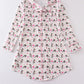 Valentine's day heart print mom dress