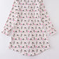 Valentine's day heart print mom dress