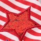 Patriotic star girl pants