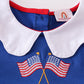 Blue Patriotic flag dress