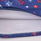 Navy Patriotic star print men swim trunks