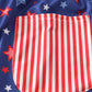 Navy Patriotic star print men swim trunks