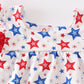 Red patriotic star print girl bubble