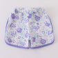 Purple floral print girl shorts