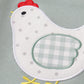 Sage chicken applique boy top