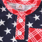 Patriotic star print boy top