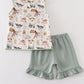 Farm animal print girl set