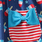 Patriotic popsicle embroidery strap dress