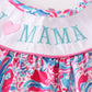 Floral print I love MAMA girl set