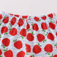 Red apple embroidery back to shoole boy set