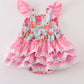 Pink floral ruffle girl bubble