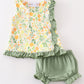 Yellow floral baby set