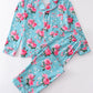 Mint floral women pajamas set