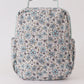 Green floral ruffle lunch bag