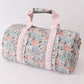 Pink floral travel bag