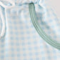 Green gingham boy pants set