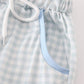 Blue gingham boy pants set