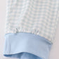 Blue gingham boy pants set