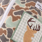 Camouflage antler embroidery blanket (57*63 inch)