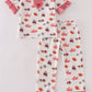 Go Dawgs print girl pajamas set