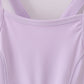 Purple active sporty ruffle tennis dress