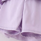 Purple active sporty ruffle tennis dress