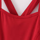 Wine active sporty ruffle tennis dress