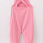 Pink active sporty gymnastic girl overall