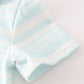 Blue stripe ruffle boy bubble