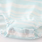 Blue stripe ruffle boy bubble